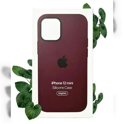 Чохол Apple Silicone Case with MagSafe (Plum) для iPhone 12 Mini