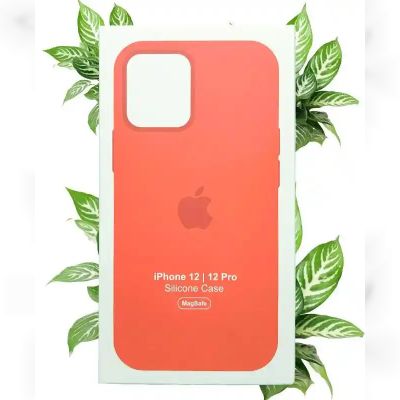 Чохол Apple Silicone Case with MagSafe (Pink Citrus) для iPhone 12/12 Pro