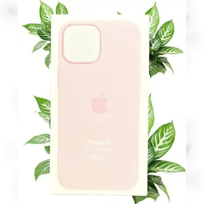 Чохол Apple Silicone Case with MagSafe (Chalk Pink) для iPhone 13