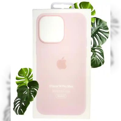 Чохол Apple Silicone Case with MagSafe (Chalk Pink) для iPhone 14 Pro Max