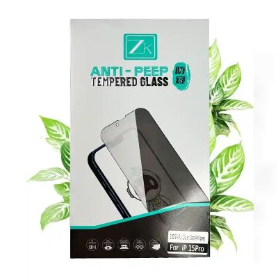 Захисне скло Антишпигун iPhone 15 Pro ColorWay Type Blueo Full Screen Anti-Peep Glass + (Гарантія на розбиття) 3 місяці