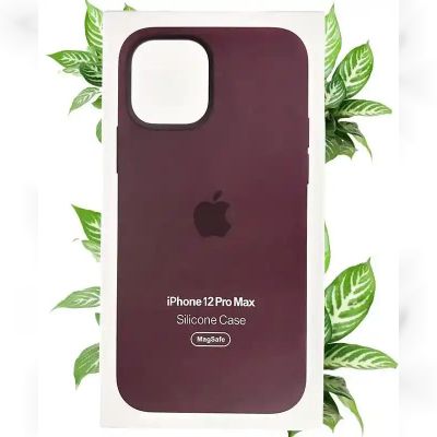 Чохол Apple Silicone Case with MagSafe (Plum) для iPhone 12 Pro Max