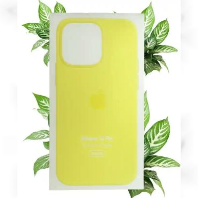 Чохол Apple Silicone Case with MagSafe (Lemon Zest) для iPhone 13 Pro Max