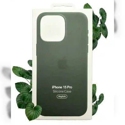 Чохол Apple Silicone Case with MagSafe (Cypress) для iPhone 15 Pro