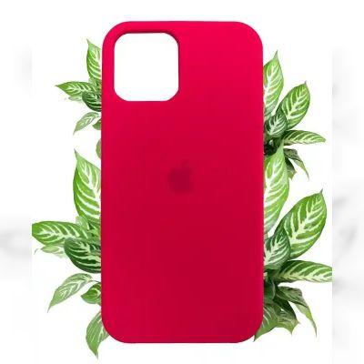 Чохол на iPhone 12 (Рожевий неон) | Silicone Case iPhone 12 (Pink Neon)