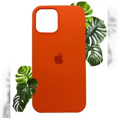 Чохол на iPhone 12 Pro Max (Оранжевий) | Silicone Case iPhone 12 Pro Max (Orange)