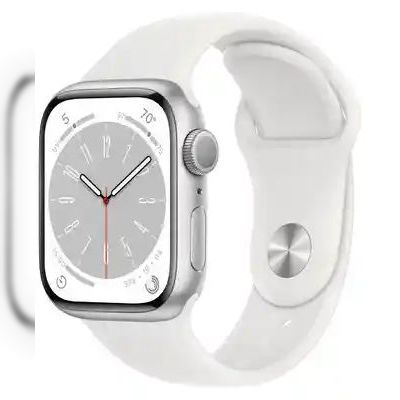 Apple Watch Series 8 41mm Silver Aluminum Case with White Sport Band (MP6K3 / MP6L3)