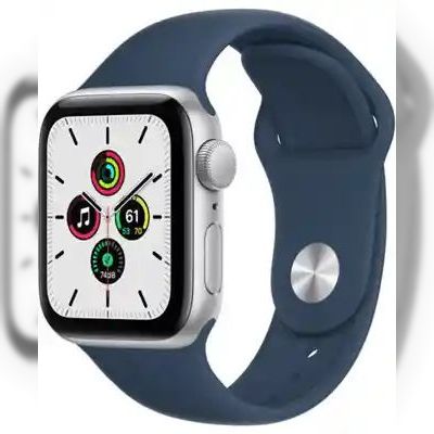 Apple Watch Series SE 40mm Silver with Abyss Blue Sport Band (MKNY3)