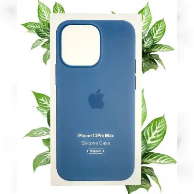 Чохол Apple Silicone Case with MagSafe (Blue Jay) для iPhone 13 Pro Max