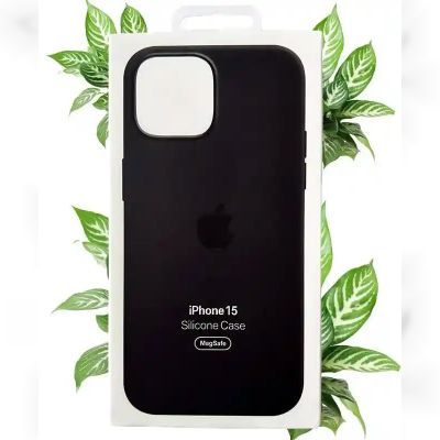 Чохол Apple Silicone Case with MagSafe (Black) для iPhone 15