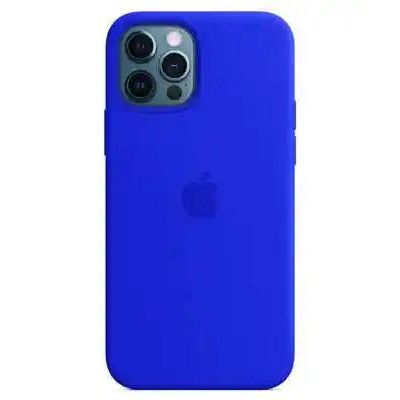 Чохол на iPhone 12 Pro Max (Синій неон) | Silicone Case iPhone 12 Pro Max (Blue Neon)