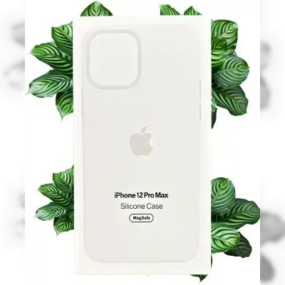 Чохол Apple Silicone Case with MagSafe (White) для iPhone 12 Pro Max
