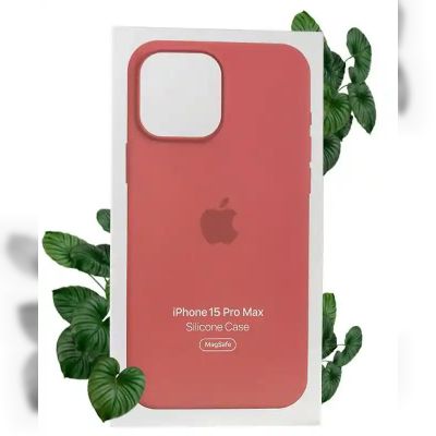 Чохол Apple Silicone Case with MagSafe (Guava) для iPhone 15 Pro Max