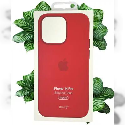 Чохол Apple Silicone Case with MagSafe (Red) для iPhone 14 Pro