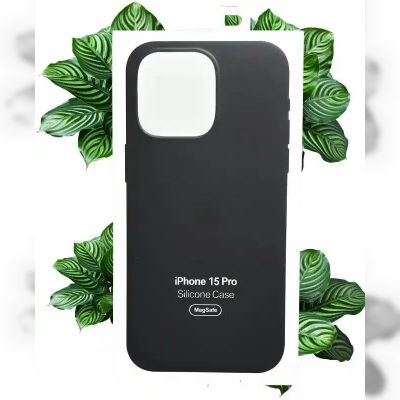 Чохол Apple Silicone Case with MagSafe (Black) для iPhone 15 Pro