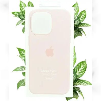 Чохол Apple Silicone Case with MagSafe (Light Pink) для iPhone 15 Pro