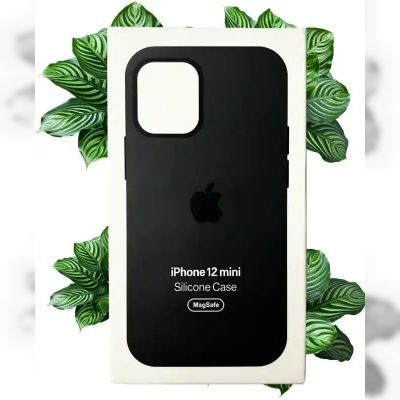 Чохол Apple Silicone Case with MagSafe (Black) для iPhone 12 Mini