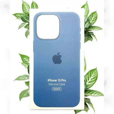 Чохол Apple Silicone Case with MagSafe (Winter Blue) для iPhone 15 Pro