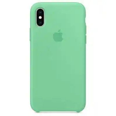 Чохол на iPhone X (Зелена м'ята) | Silicone Case iPhone X (Green Mint)