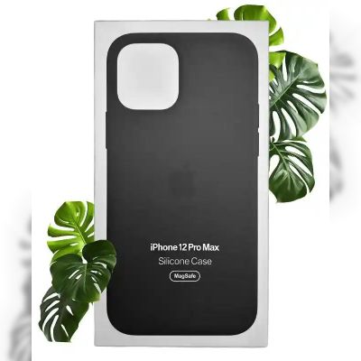 Чохол Apple Silicone Case with MagSafe (Black) для iPhone 12 Pro Max