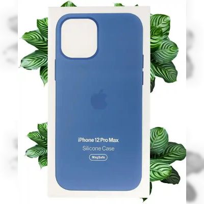 Чохол Apple Silicone Case with MagSafe (Capri Blue) для iPhone 12 Pro Max