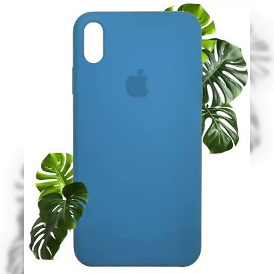 Чохол на iPhone XS (Волошковий) | Silicone Case iPhone XS (Cornflower)