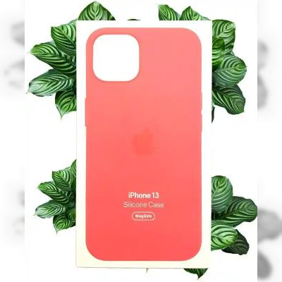 Чохол Apple Silicone Case with MagSafe (Pink Pomelo) для iPhone 13