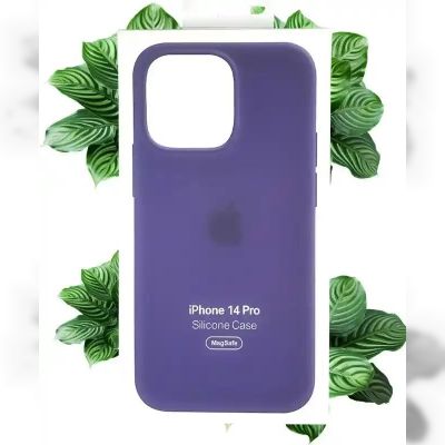 Чохол Apple Silicone Case with MagSafe (Iris) для iPhone 14 Pro