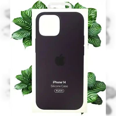 Чохол Apple Silicone Case with MagSafe (Elderberry) для iPhone 14