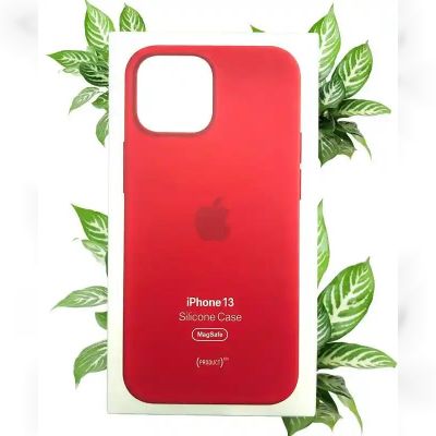 Чохол Apple Silicone Case with MagSafe (Red) для iPhone 13