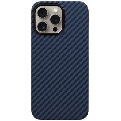 Чохол на iPhone 15 Pro Max Wiwu Kevlar Magnetic Blue (Синій)