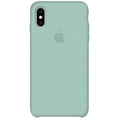 Чохол на iPhone X (Зелена м'ята) | Silicone Case iPhone X (Green Mint)