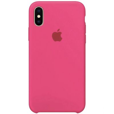 Чохол на iPhone XS (Малиновий) | Silicone Case iPhone XS (Crimson)