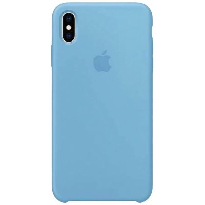 Чохол на iPhone X (Волошковий) | Silicone Case iPhone X (Cornflower)