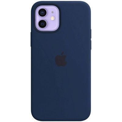 Чохол Apple Silicone Case with MagSafe (Deep Navy) для iPhone 12/12 Pro