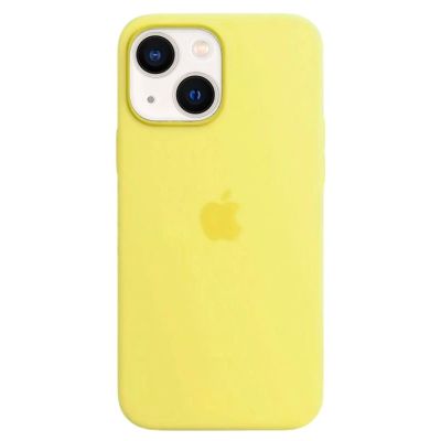 Чохол Apple Silicone Case with MagSafe (Lemon Zest) для iPhone 13
