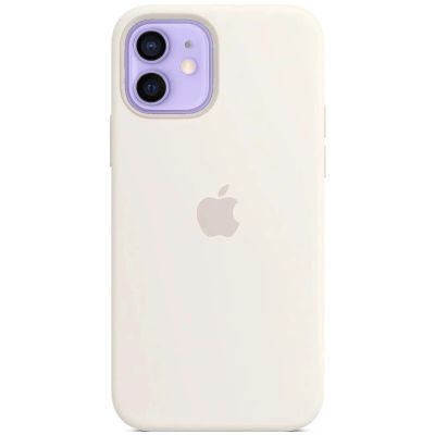 Чохол Apple Silicone Case with MagSafe (White) для iPhone 12/12 Pro