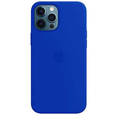 Чохол на iPhone 12 Pro Max (Синій неон) | Silicone Case iPhone 12 Pro Max (Blue Neon)