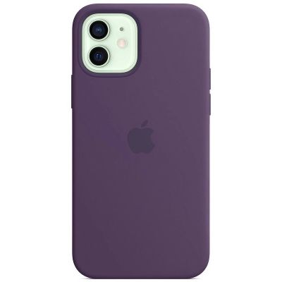 Чохол на iPhone 12 (Баклажанний) | Silicone Case iPhone 12 (Brinjal)