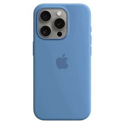 Чохол Apple Silicone Case with MagSafe (Winter Blue) для iPhone 15 Pro Max