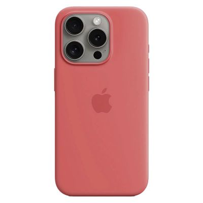 Чохол Apple Silicone Case with MagSafe (Guava) для iPhone 15 Pro Max