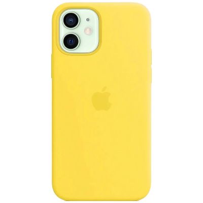 Чохол на iPhone 12 (Жовта канарейка) | Silicone Case iPhone 12 (Canary Yellow)