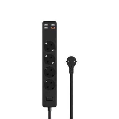 Мережевий фільтр-подовжувач WIWU 20W Smart Power Strip EU Plug Black U01
