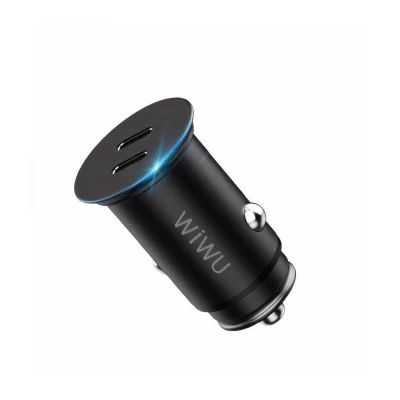 Автомобільний зарядний пристрій WiWU PC400 Car Charger 40W (Dual Type-C)