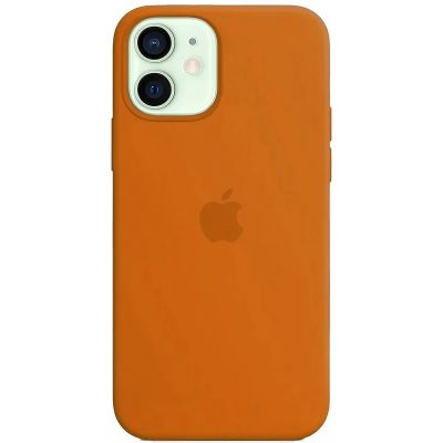 Чохол на iPhone 12 (Оранжевий) | Silicone Case iPhone 12 (Orange)