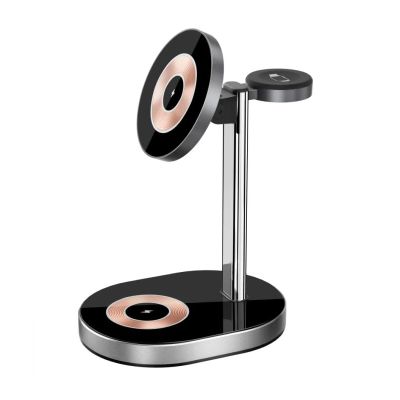Бездротова Зарядка WIWU [Wi-W003] Light Shadow 3in1 Series (Black)