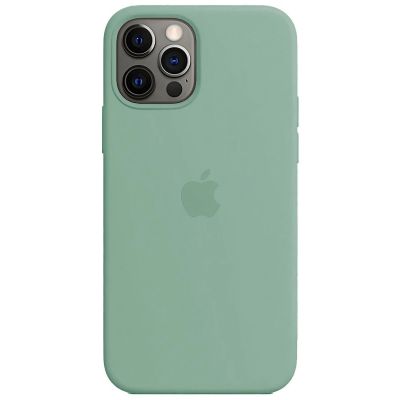 Чохол на iPhone 12 Pro (Зелена м'ята) | Silicone Case iPhone 12 Pro (Green Mint)