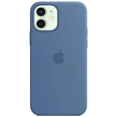 Чохол на iPhone 12 (Джинсовий) | Silicone Case iPhone 12 (Denim Blue)