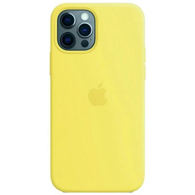 Чохол на iPhone 12 Pro (Лимонний) | Silicone Case iPhone 12 Pro (Lemon)