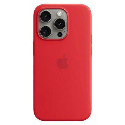 Чохол Apple Silicone Case with MagSafe (Red) для iPhone 14 Pro